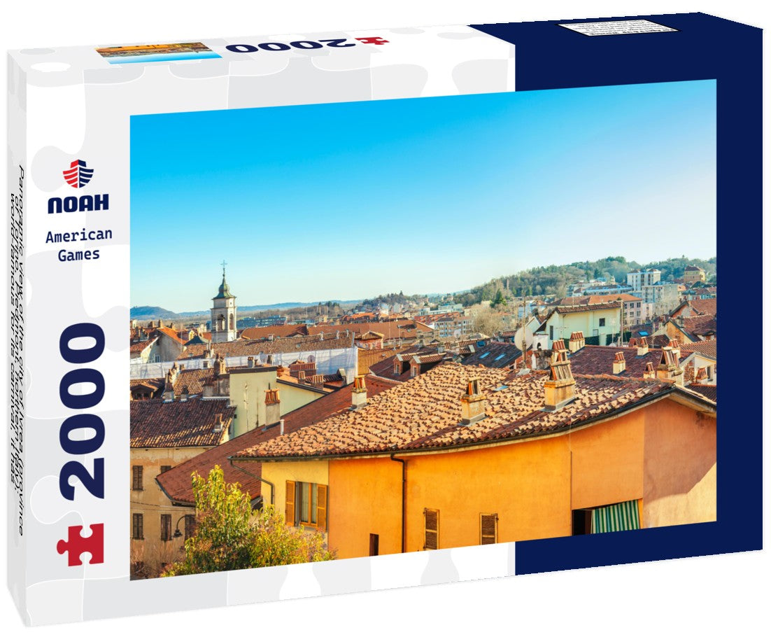 the city of Ivrea (province of Torino, Piedmont, northern Italy); world-famous for its carnival, it has been a UNESCO site since 2018 2000pc Puzzle