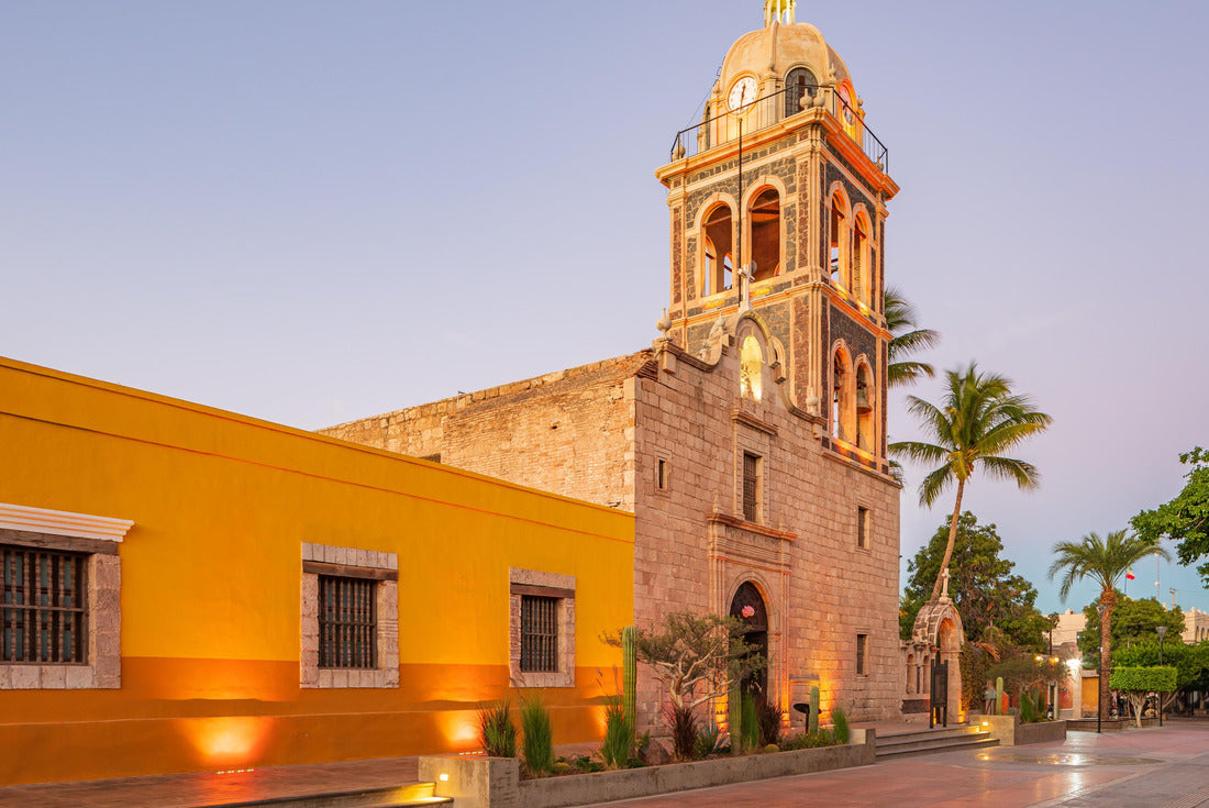 Loreto, Baja California Sur, Mexico. Bell tower on the Loreto Mission Church at sunset 2000pc Puzzle