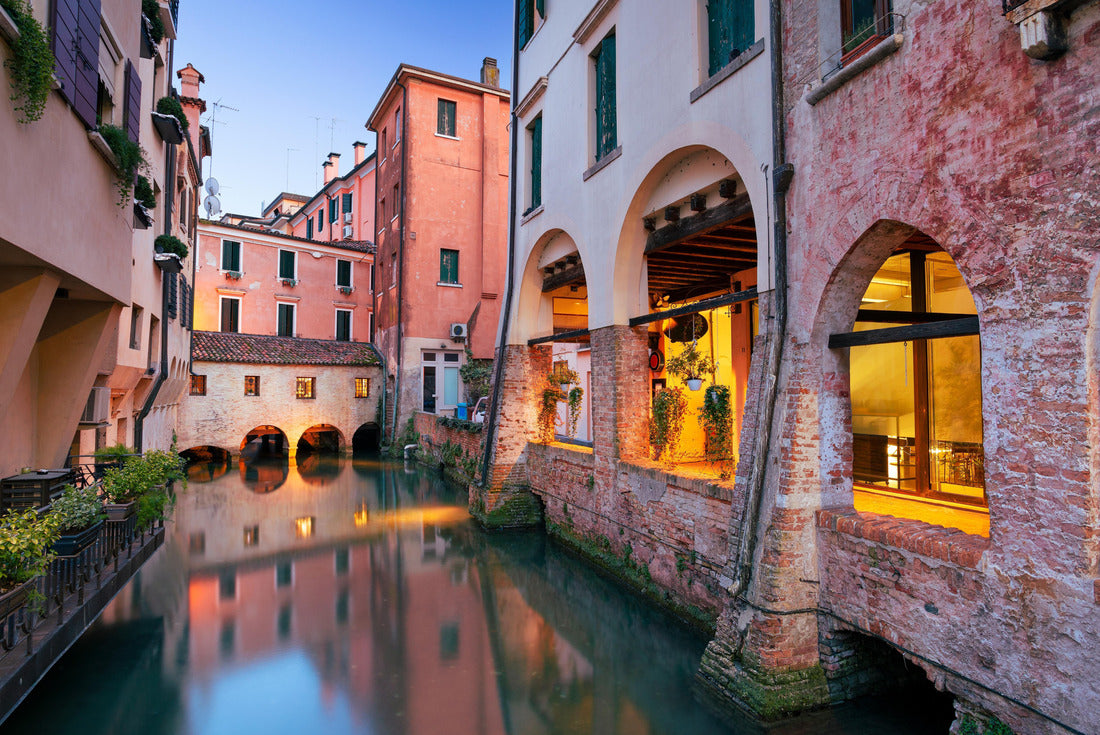 Treviso, Italy. Cityscape of the historic center of Treviso, Italy at sunset 2000pc Puzzle