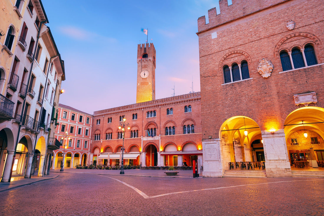Treviso, Italy. Cityscape of the historic center of Treviso, Italy with an old square at sunrise 2000pc Puzzle