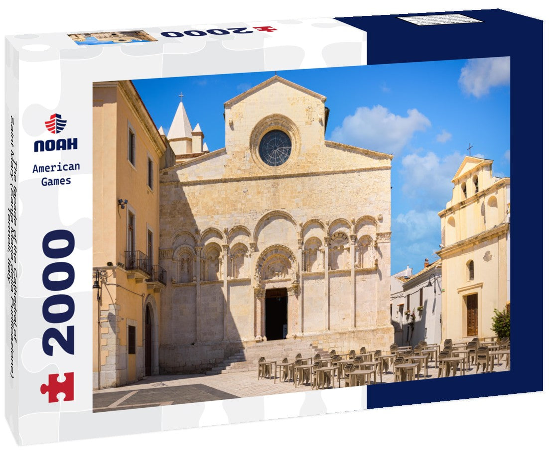 The facade of the Cathedral of Saint Mary (Santa Maria della Purificazione), Termoli, Italy 2000pc Puzzle