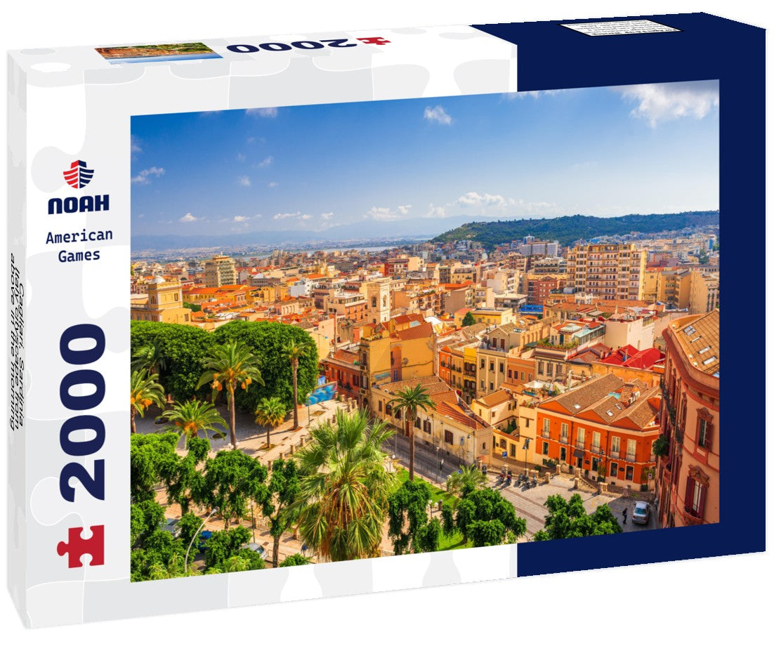 Cagliari, Sardinia, Italy cityscape from above in the morning 2000pc Puzzle