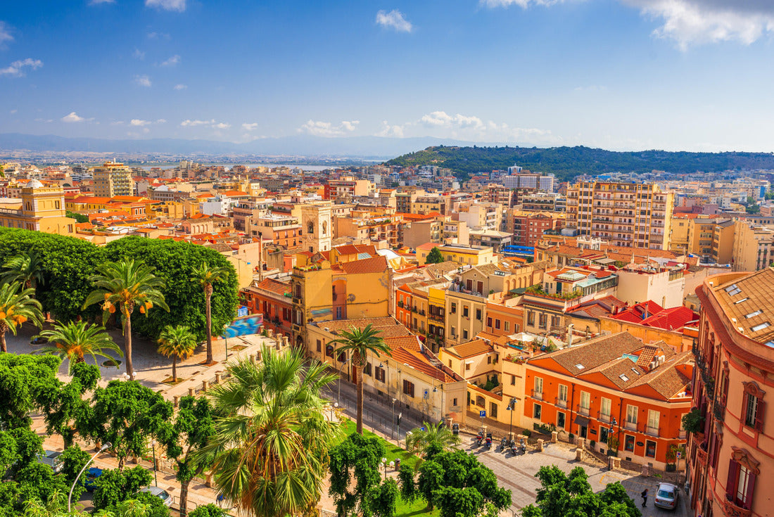 Cagliari, Sardinia, Italy cityscape from above in the morning 2000pc Puzzle