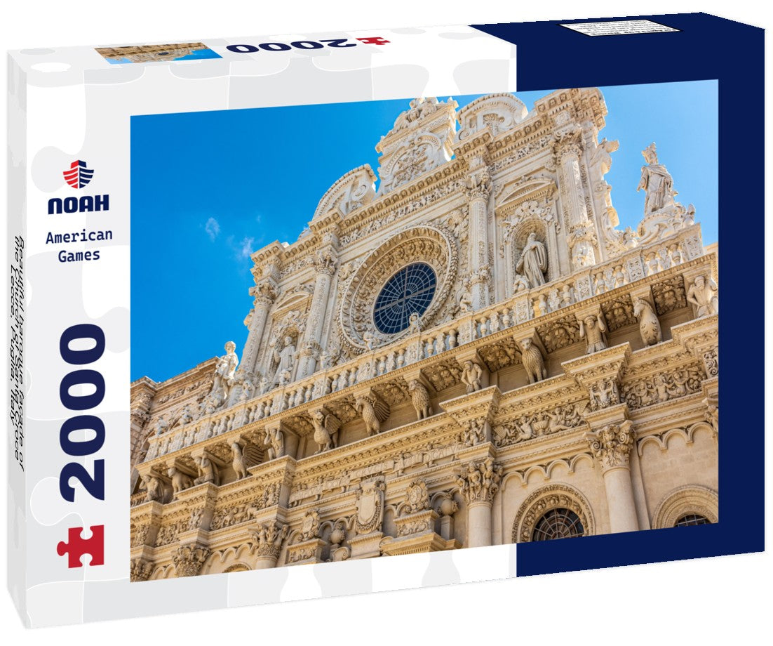Beautiful baroque façade of the Church of Santa Croce, Lecce, Puglia, Italy 2000pc Puzzle