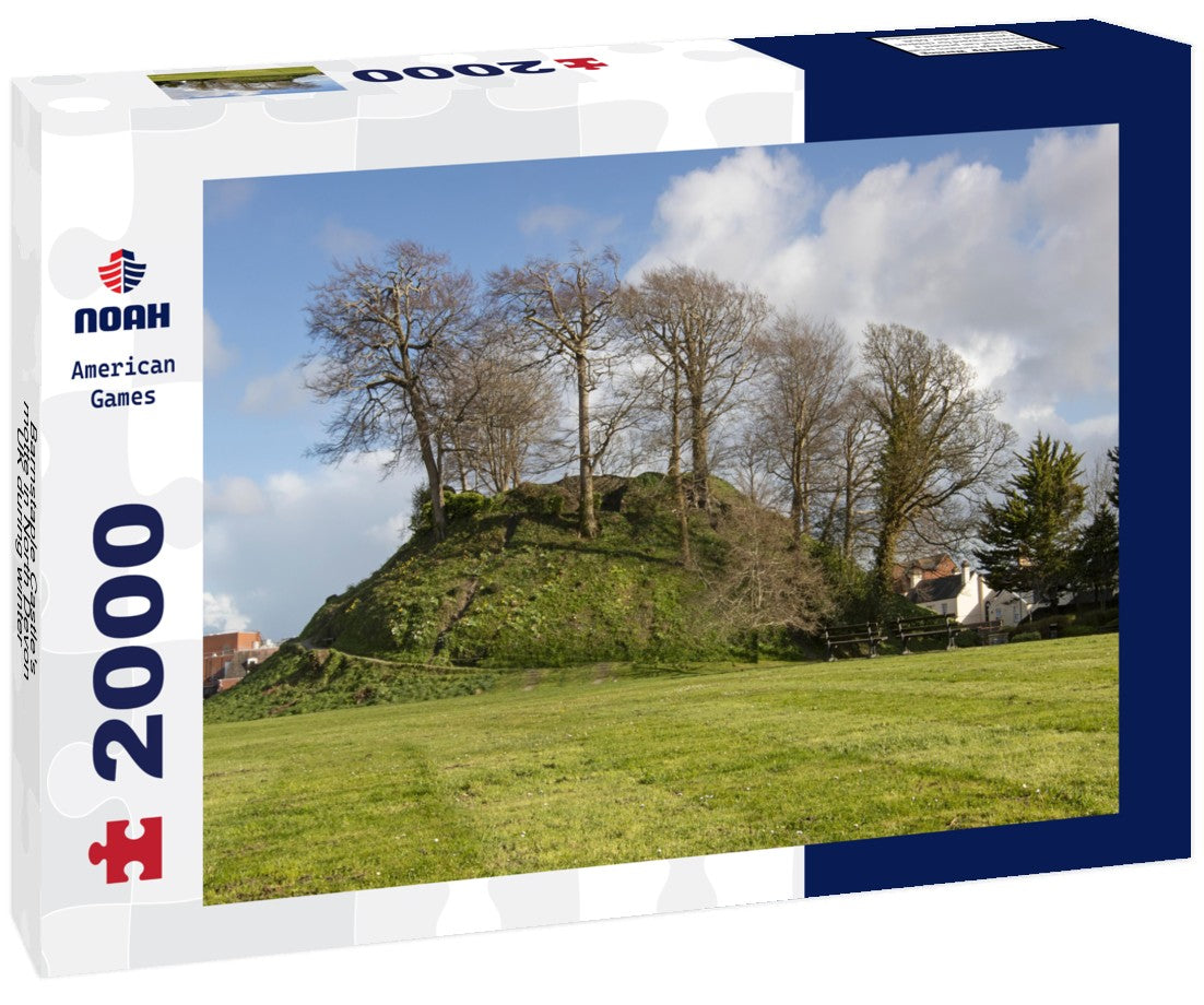 Barnstaple Castle's motte in North Devon, UK during winter 2000pc Puzzle