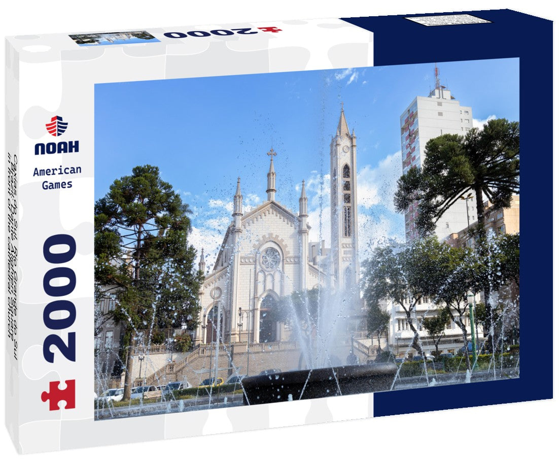 Caxias do Sul, Rio Grande do Sul, Brazil: Dante Alighieri Square in front of the cathedral church in Caxias do Sul City 2000pc Puzzle
