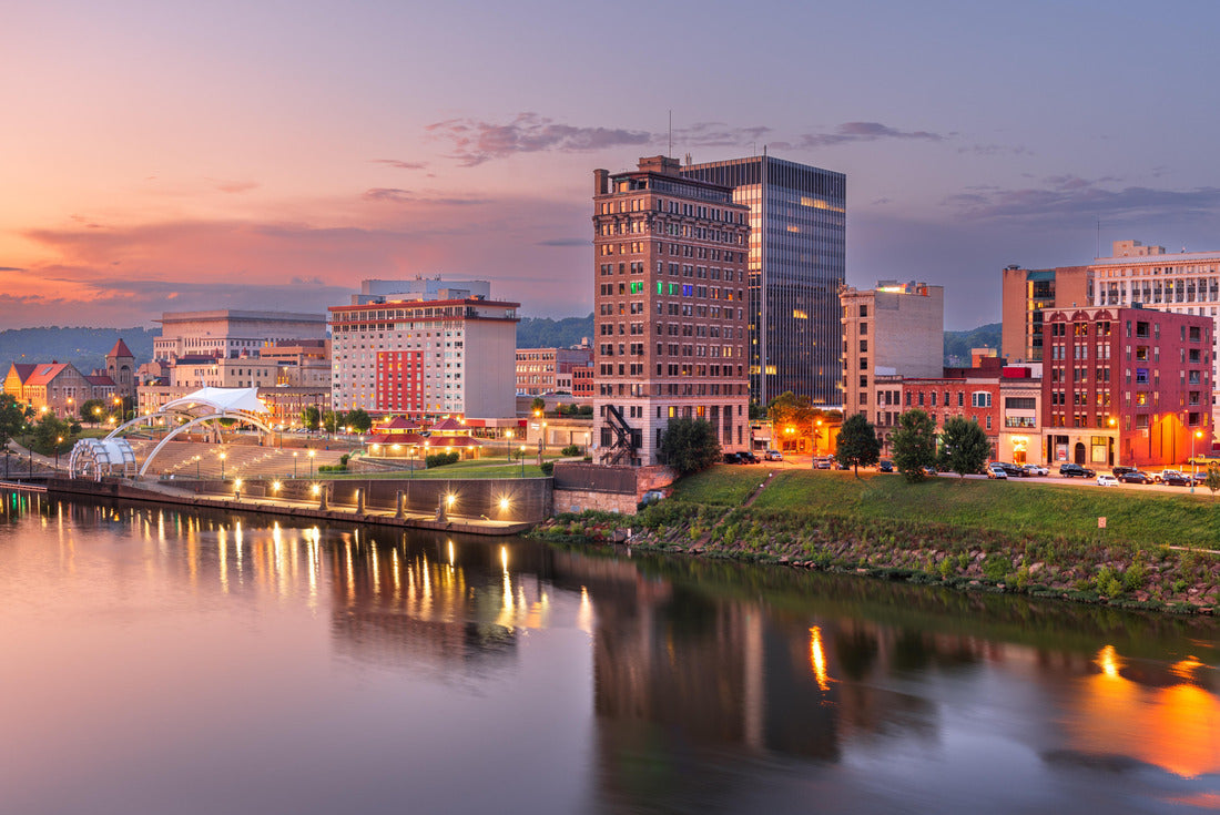 Charleston, West Virginia, USA skyline on the Kanawha River at dusk 2000pc Puzzle