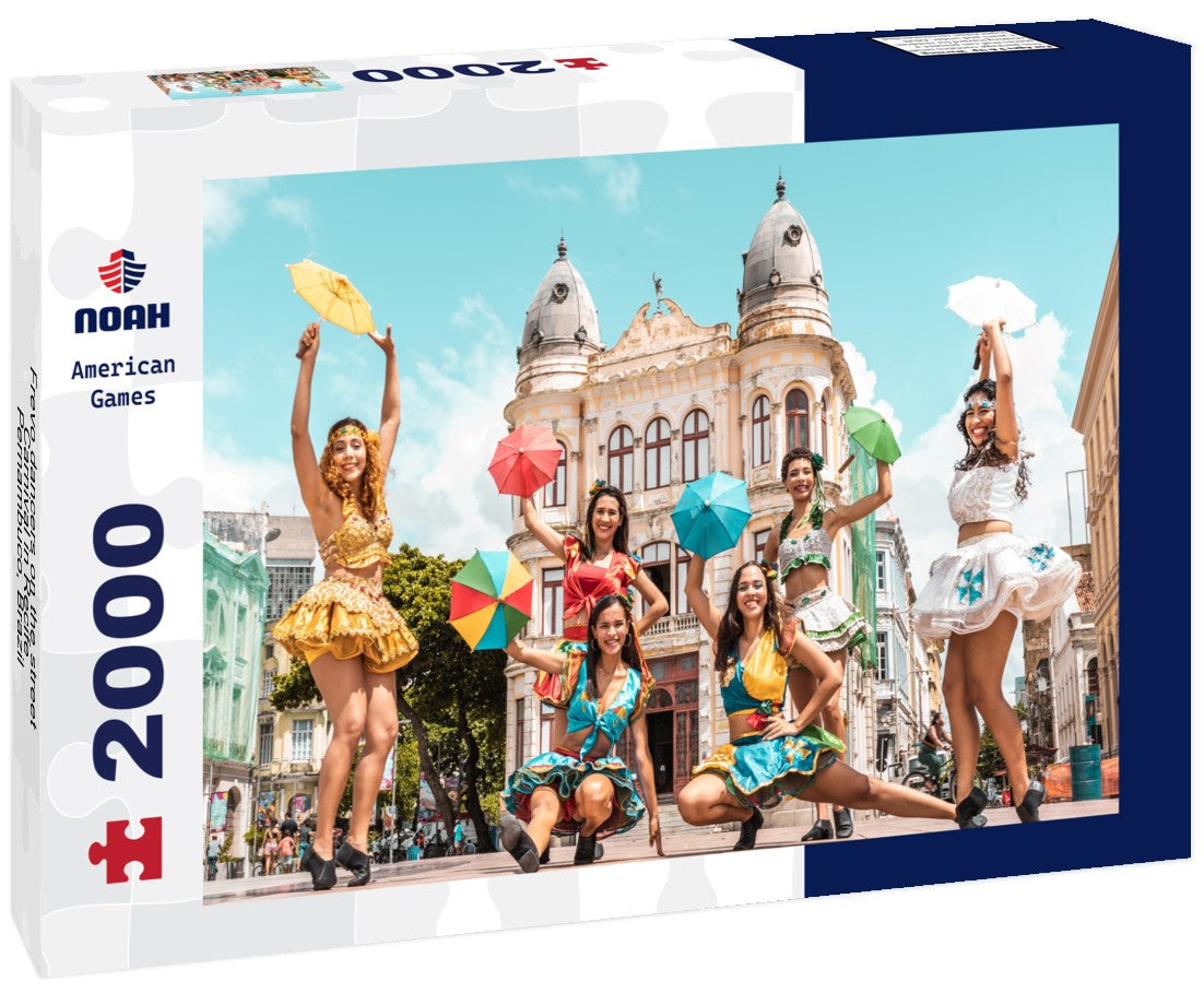 Frevo dancers on the street Carnival in Recife, Pernambuco, Brazil 2000pc Puzzle