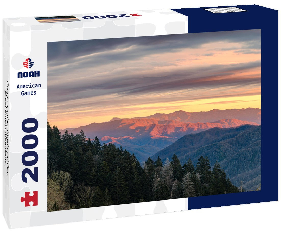 Scenic sunrise, Newfound Gap, Great Smoky Mountains 2000pc Puzzle