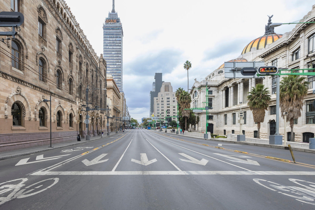 Eje Central Lázaro Cárdenas avenue with Latino tower building in downtown Mexico City, CDMX, Mexico 2000pc Puzzle