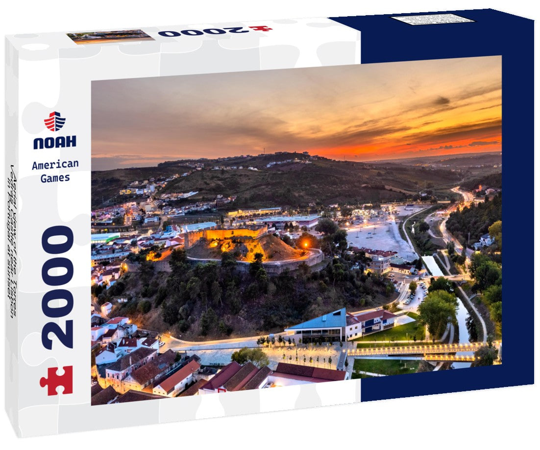 Aerial view of the Torres Vedras Castle near Lisbon in Portugal at sunset 2000pc Puzzle