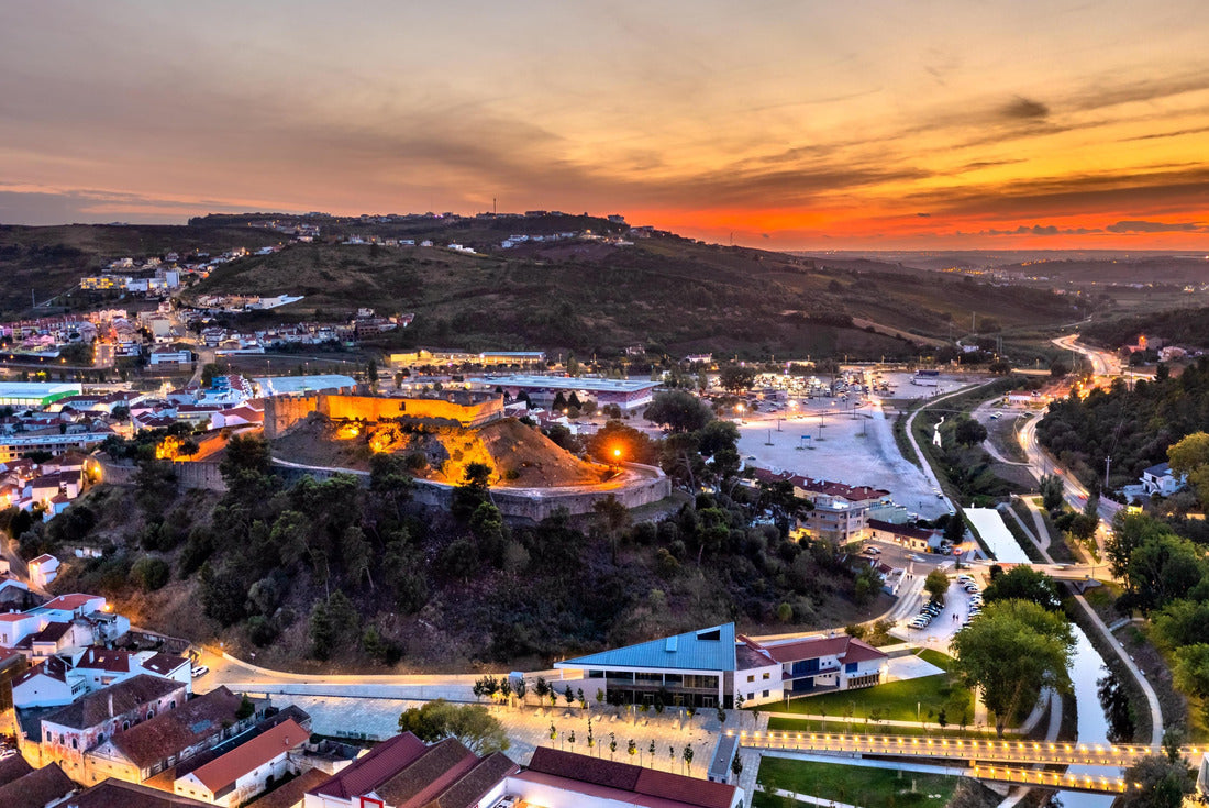 Aerial view of the Torres Vedras Castle near Lisbon in Portugal at sunset 2000pc Puzzle
