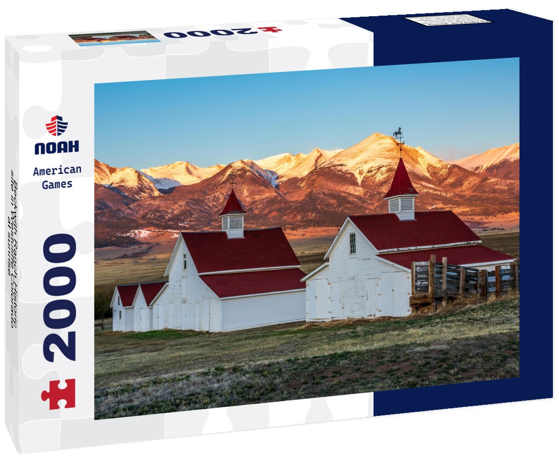 Beckwith Ranch Historic site in Westcliffe Colorado at sunrise 2000pc Puzzle
