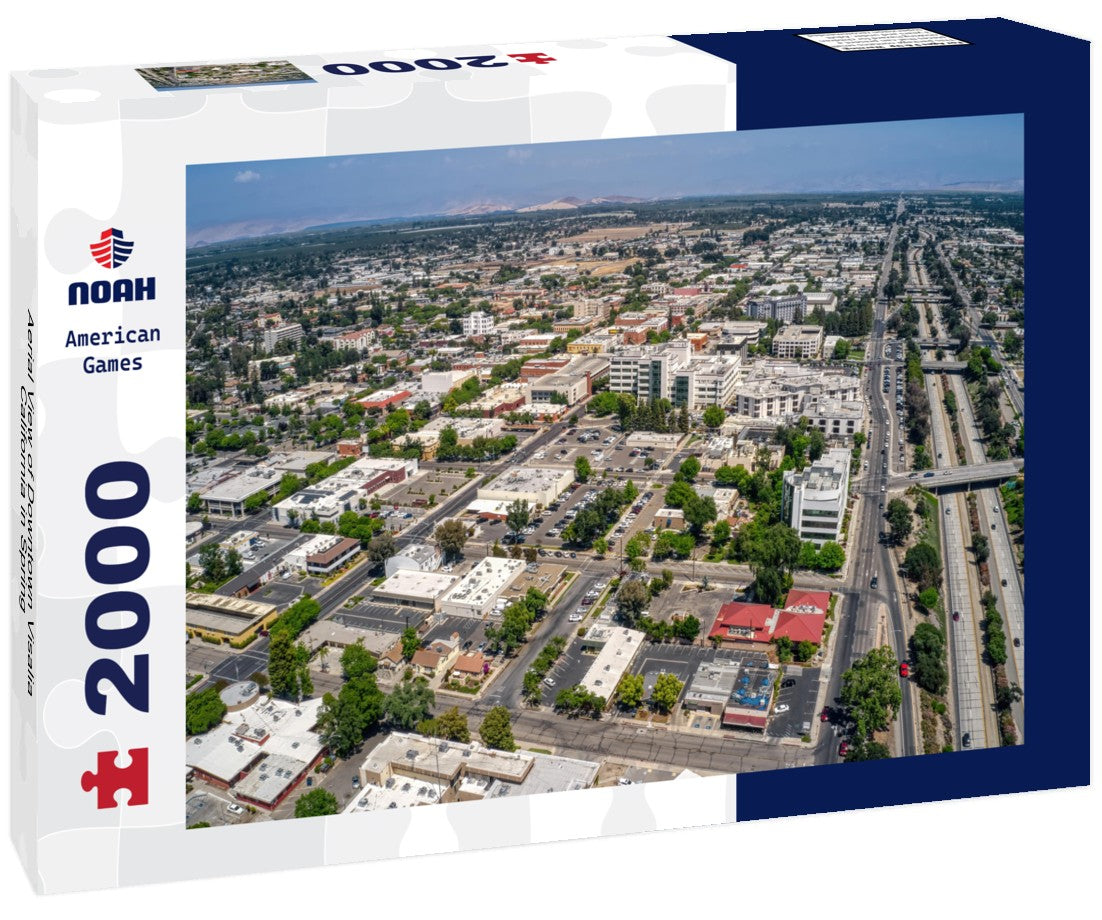 Aerial View of Downtown Visalia, California in Spring 2000pc Puzzle