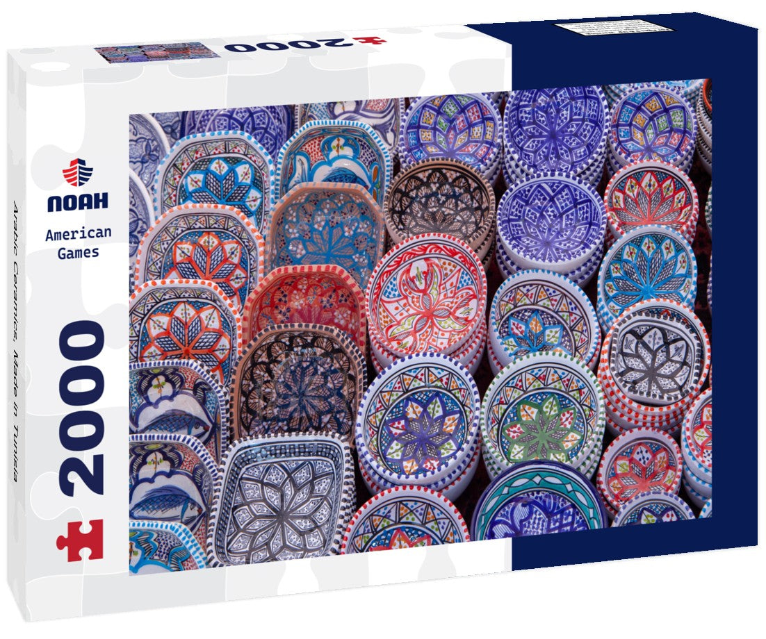 Noah Jigsaw Puzzle Arabic Ceramics, Made in Tunisia 2000 pieces