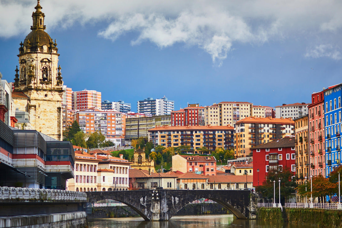 Colorful buildings on a street of Bilbao, Basque Country, Spain 2000pc Puzzle