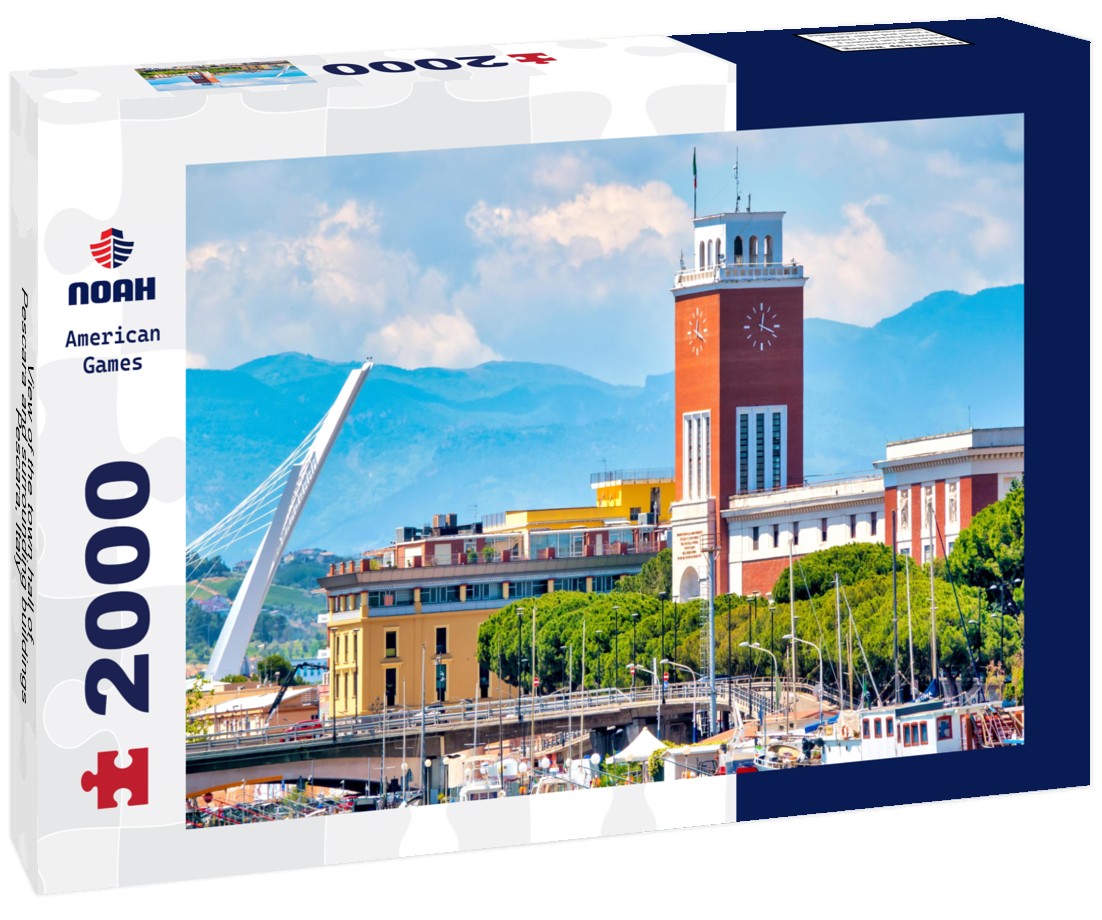 the town hall of Pescara and surrounding buildings, Pescara, Italy 2000pc Puzzle