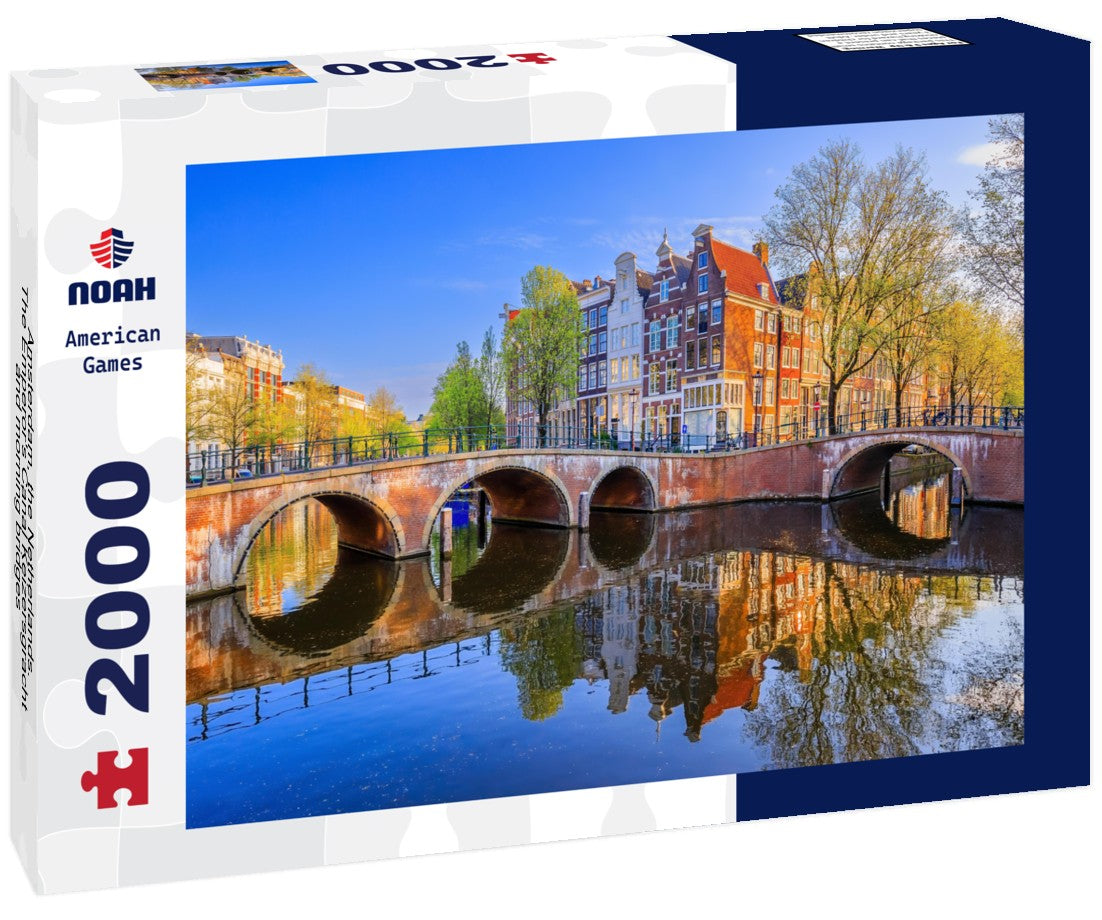 Amsterdam, the Netherlands. The Emperor's Canal Keizersgracht and morning bridges 2000pc Puzzle