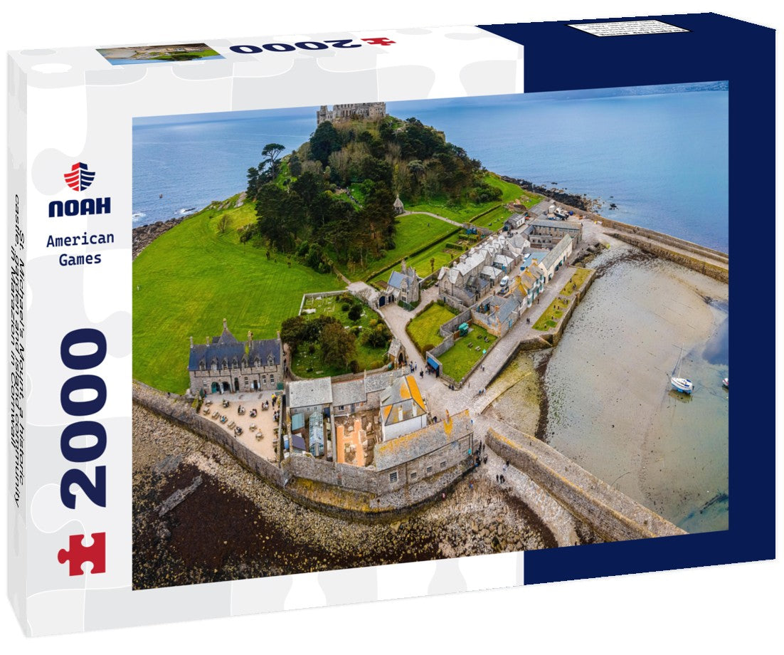 St. Michael's Mount, a historic castle, garden and island community in Marazion in Cornwall 2000pc Puzzle
