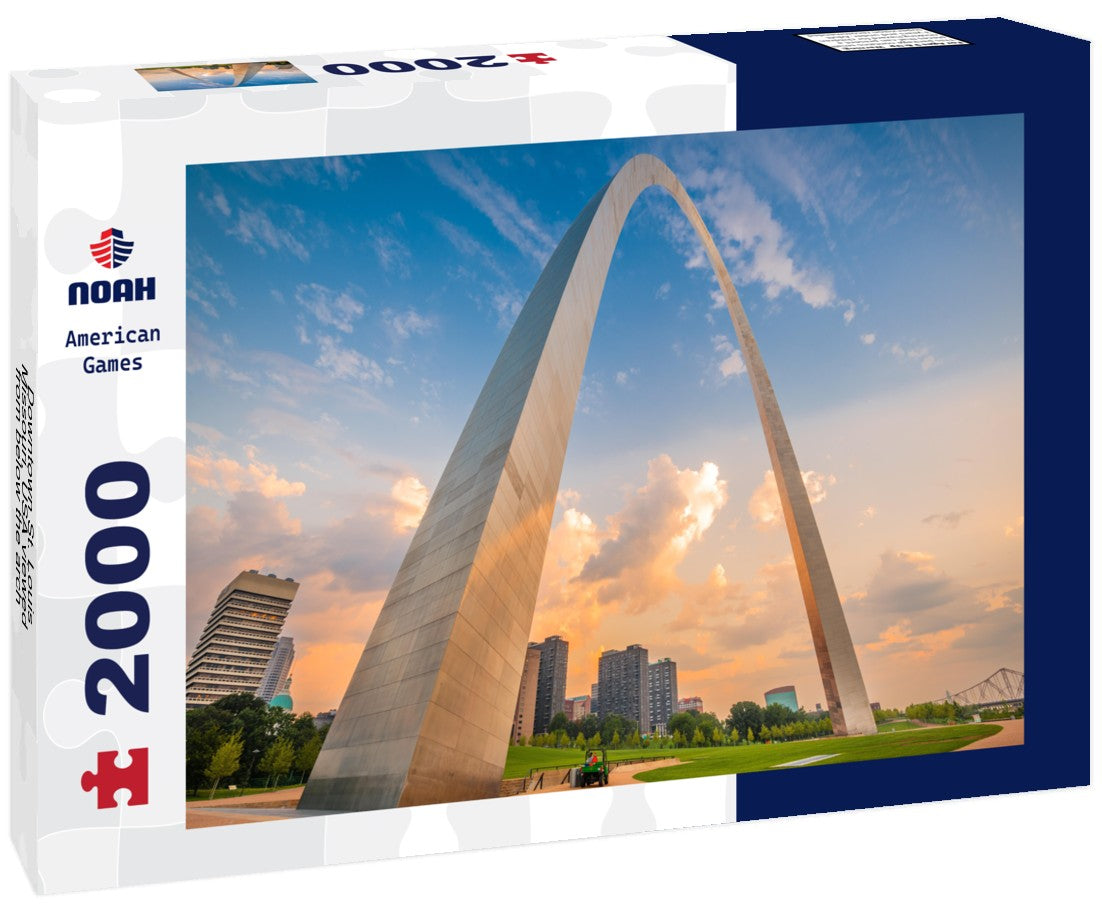 Downtown St. Louis, Missouri, USA viewed from below the arch 2000pc Puzzle