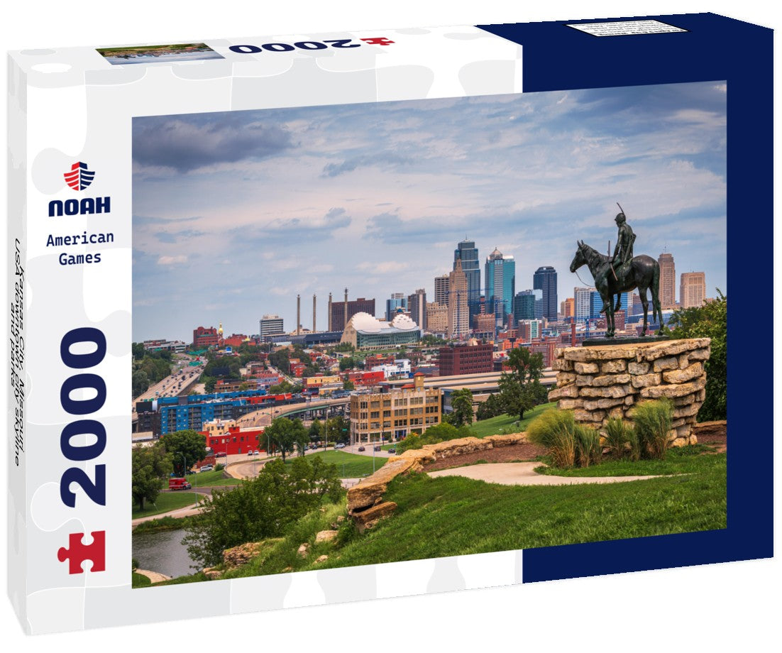 Kansas City, Missouri, USA downtown city skyline and parks 2000pc Puzzle