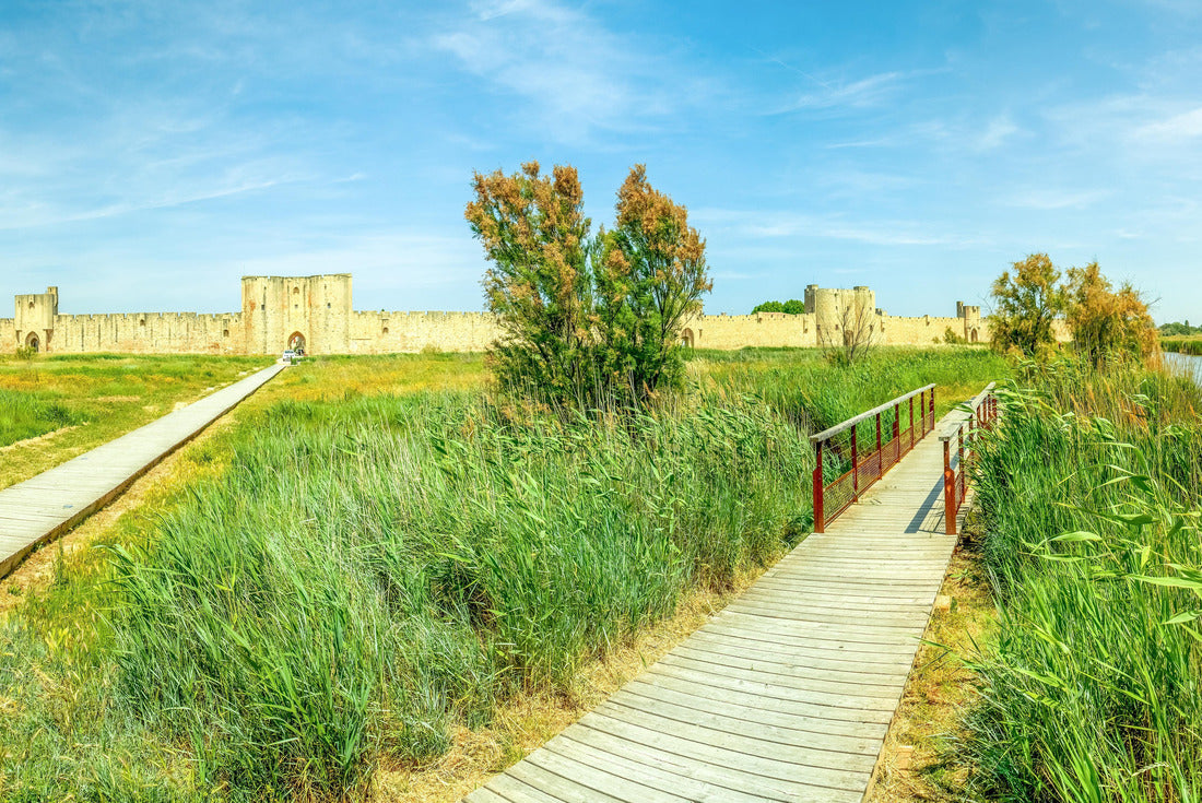 Noah Jigsaw Puzzle City wall of Aigues Mortes, Salt Lakes, France 2000 pieces