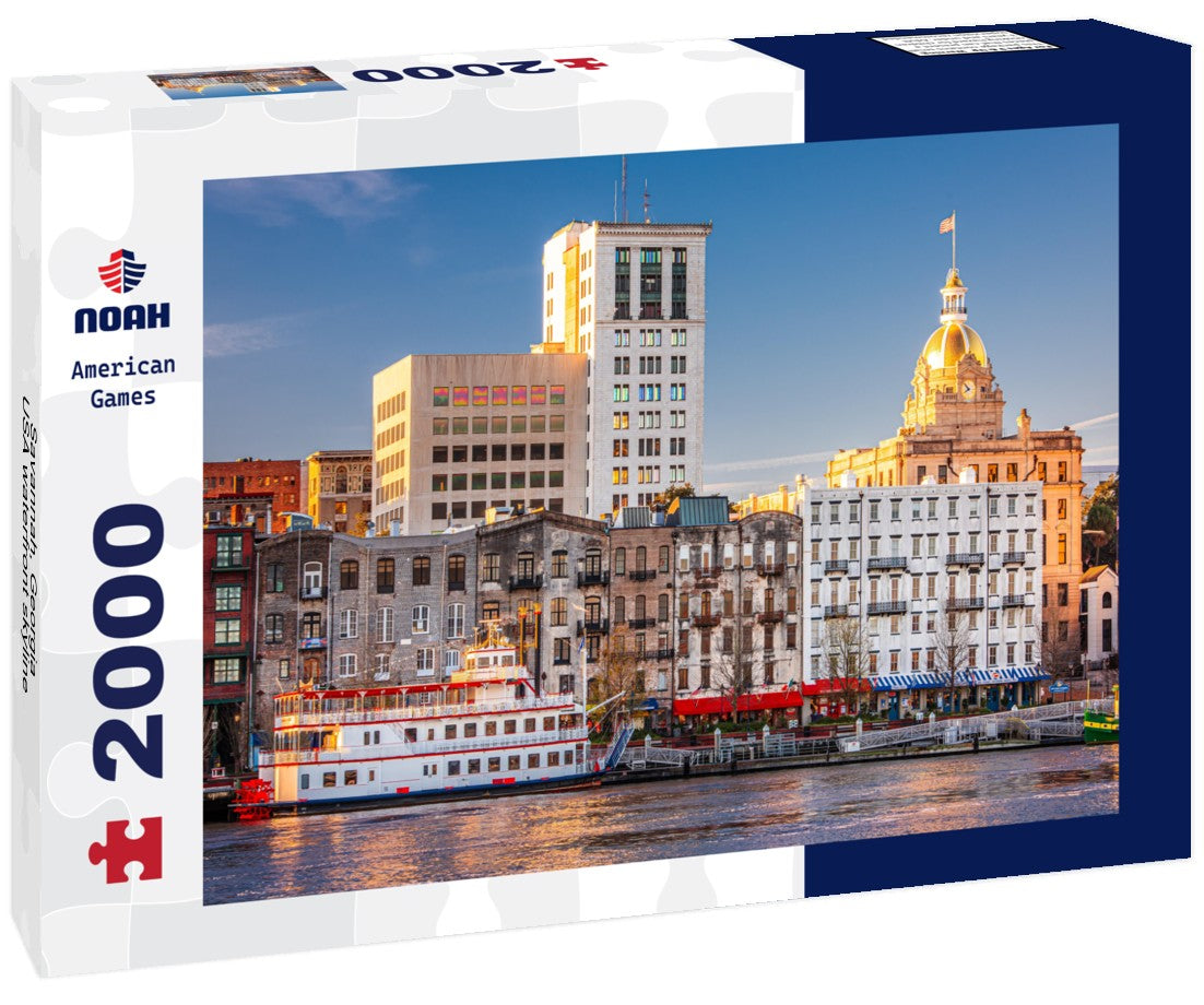 Savannah, Georgia, USA waterfront skyline 2000pc Puzzle