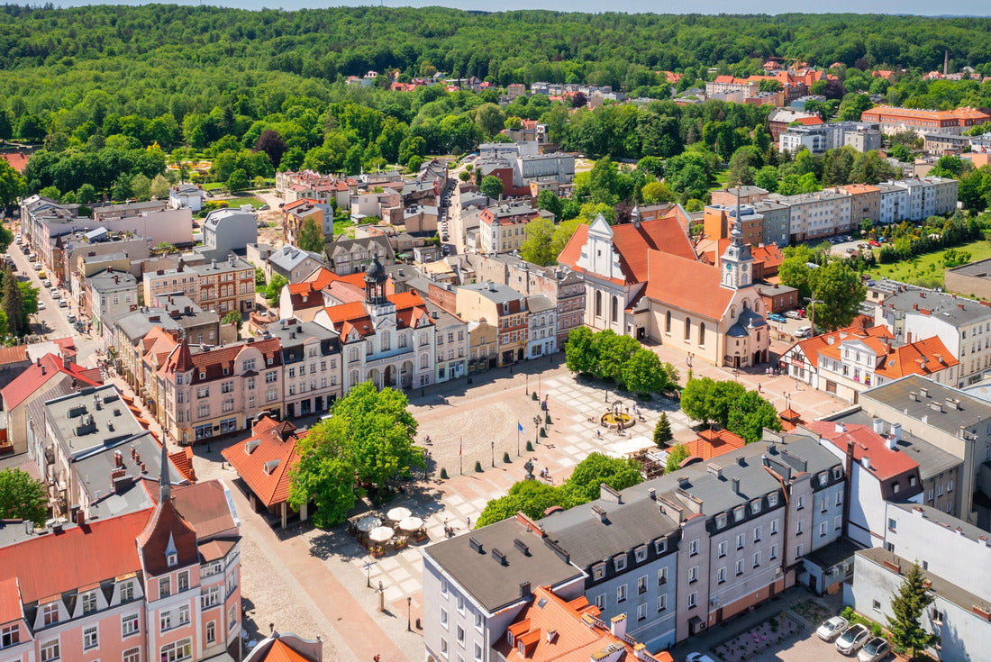 Beautiful architecture of the old town in Wejherowo in summer, Poland 2000pc Puzzle