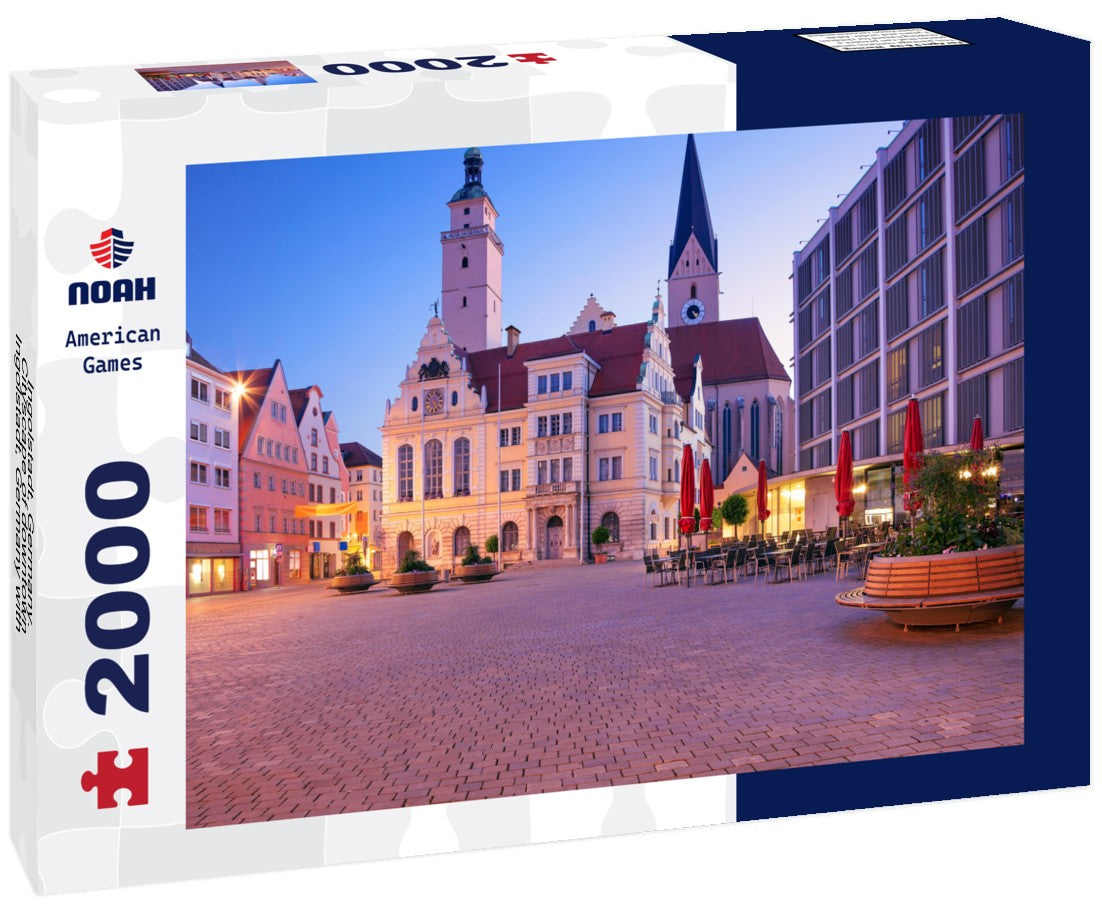 Ingolstadt, Germany. Cityscape of downtown Ingolstadt, Germany with town hall at sunrise 2000pc Puzzle