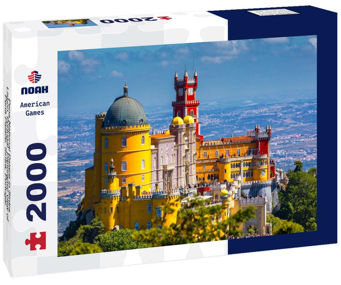 Pena National Palace in Sintra. Lisbon, Portugal. Pena Palace, Sintra, Portugal. Pena National Palace, Sintra, Portugal 2000pc Puzzle