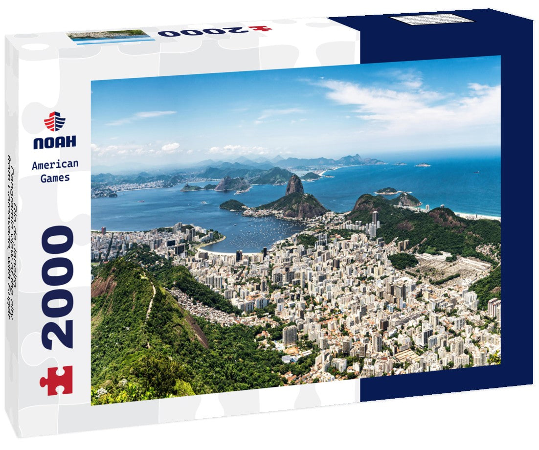 Rio de Janeiro - the city from Corcovado, with Sugar Loaf (Pão de Açúcar) in the center 2000pc Puzzle