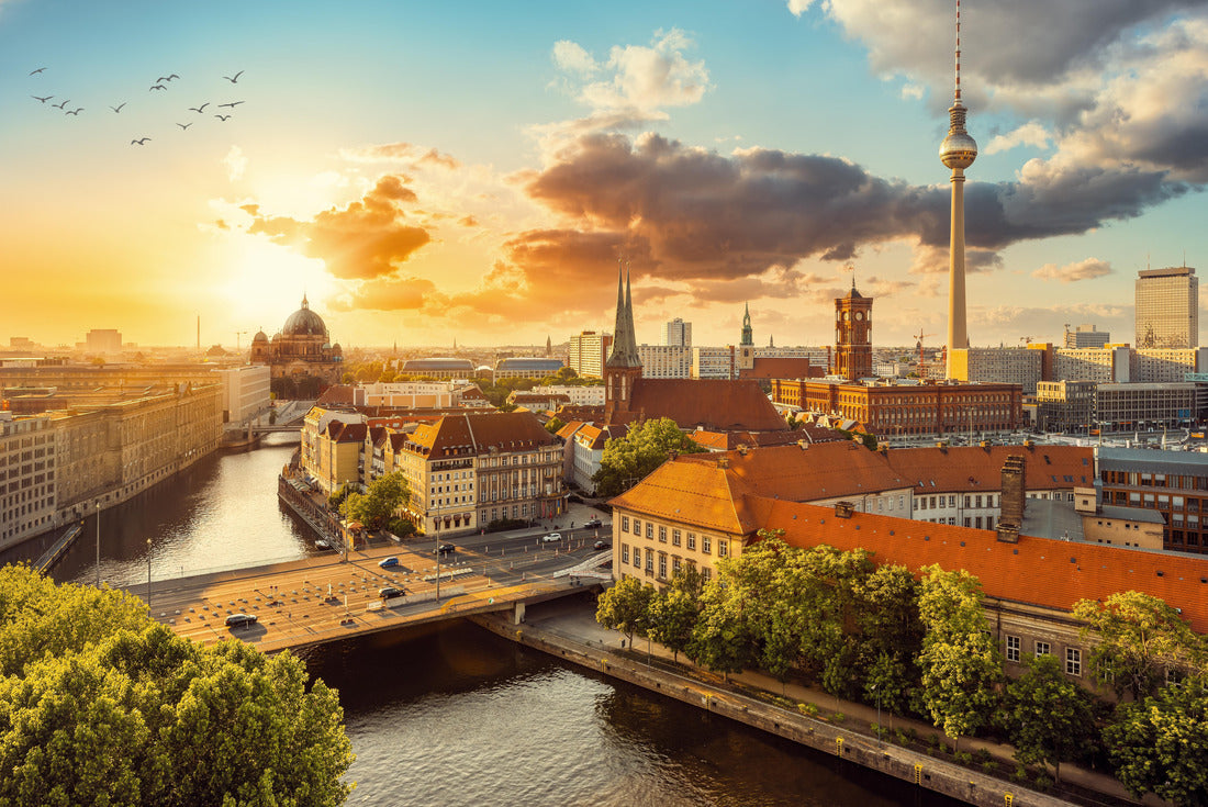 Skyline of Berlin at sunset 2000pc Puzzle