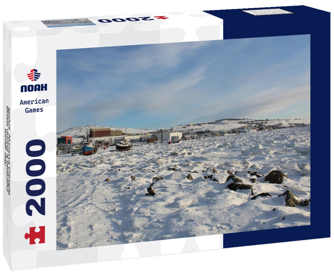 Iqaluit, Nunavut Canada Boats during a beautiful winter day 2000pc Puzzle