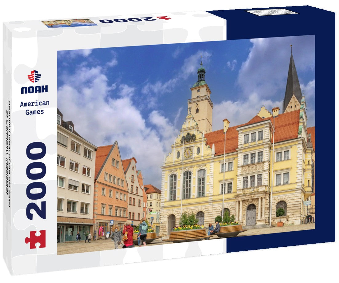 beautiful view of the old town of Germany, Ingolstadt 2000pc Puzzle