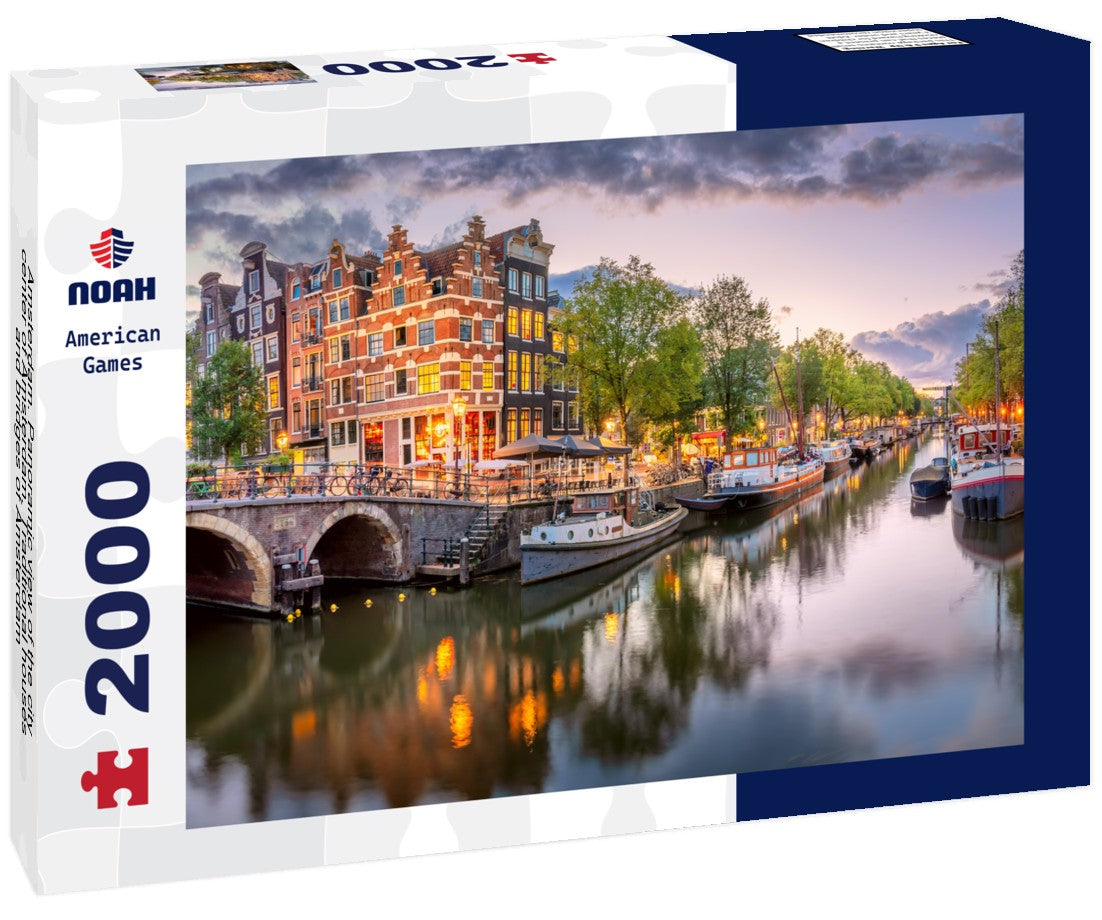 Amsterdam. the city center of Amsterdam. Traditional houses and bridges of Amsterdam 2000pc Puzzle