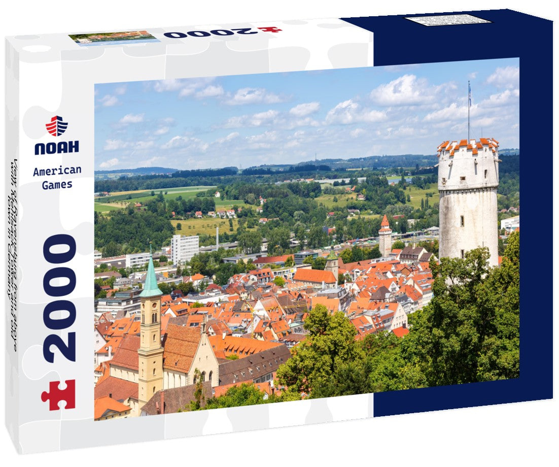 Ravensburg from above with Mehlsack Tower and old town in Germany 2000pc Puzzle