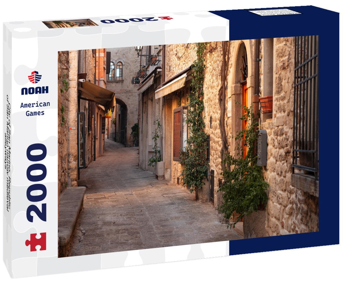 City of San Marino, Republic of San Marino narrow medieval alleyways 2000pc Puzzle
