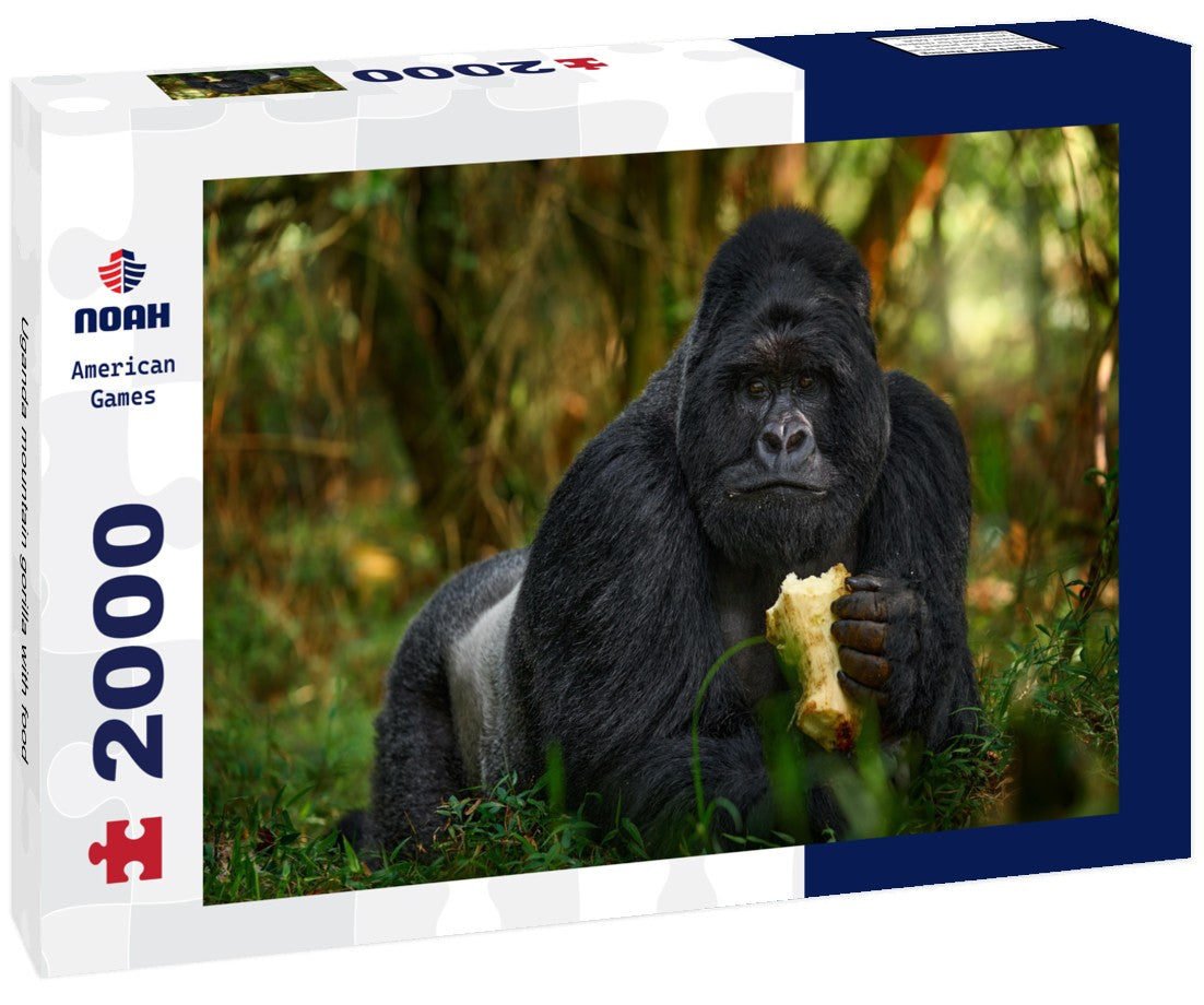 Uganda mountain gorilla with food 2000pc Puzzle