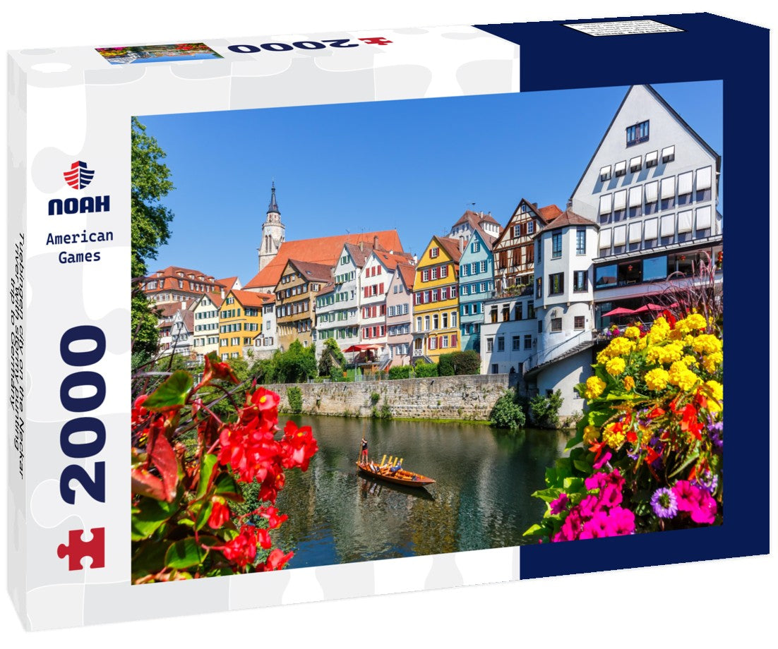 Tuebingen city on the Neckar river with stormy punting trip to Germany 2000pc Puzzle