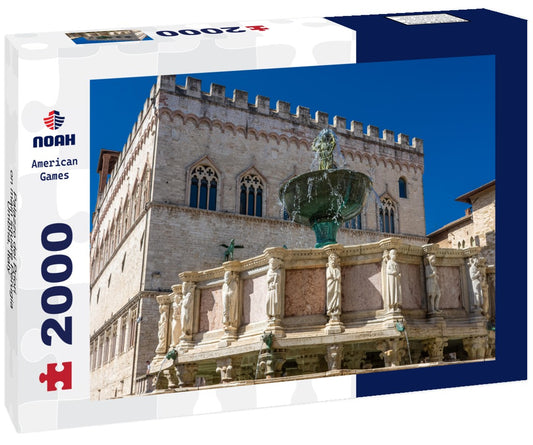 Noah Jigsaw Puzzle Palazzo dei Priori on main square Perugia, Umbria, Italy 2000 pieces