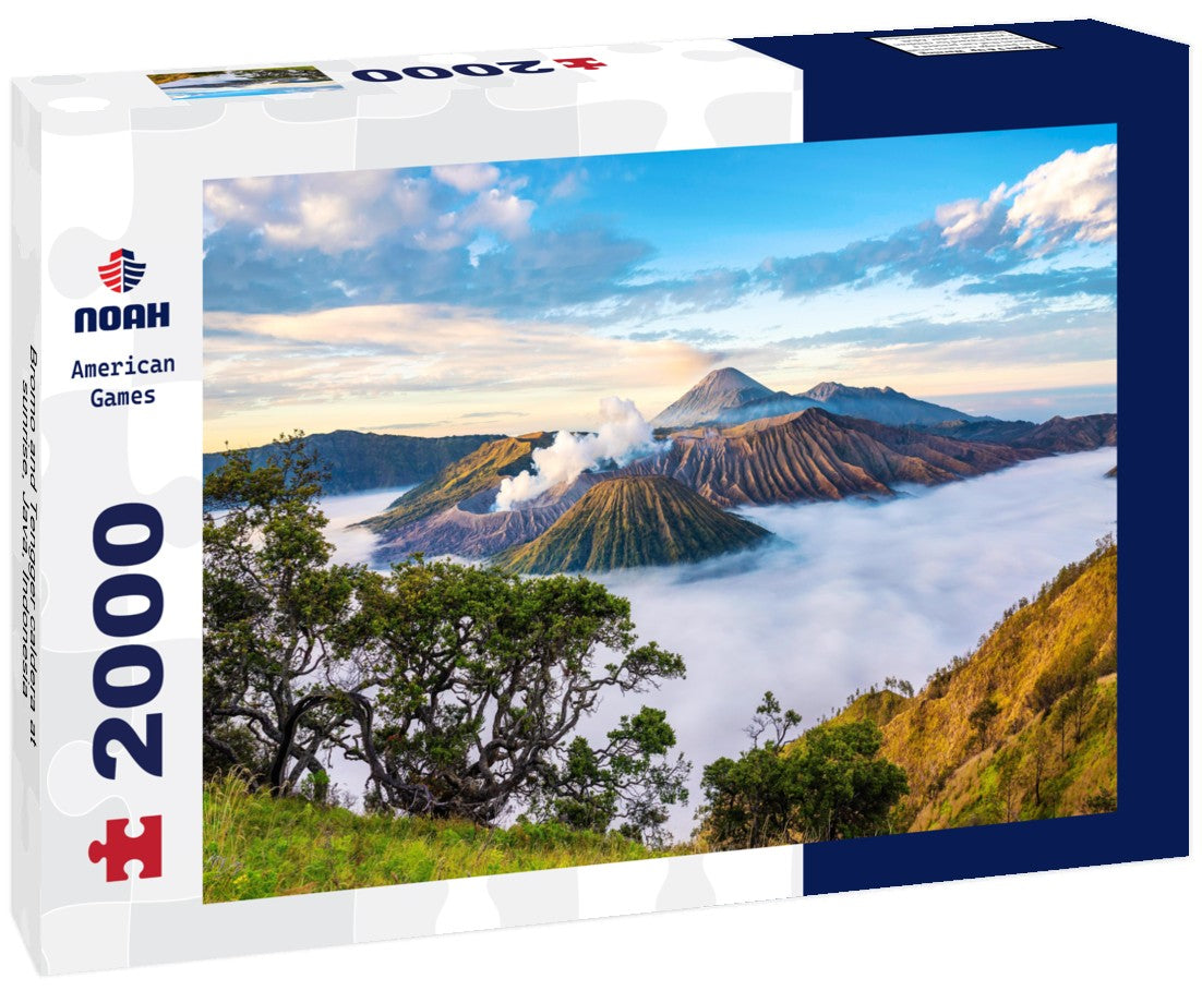 Bromo and Tengger caldera at sunrise, Java, Indonesia 2000pc Puzzle