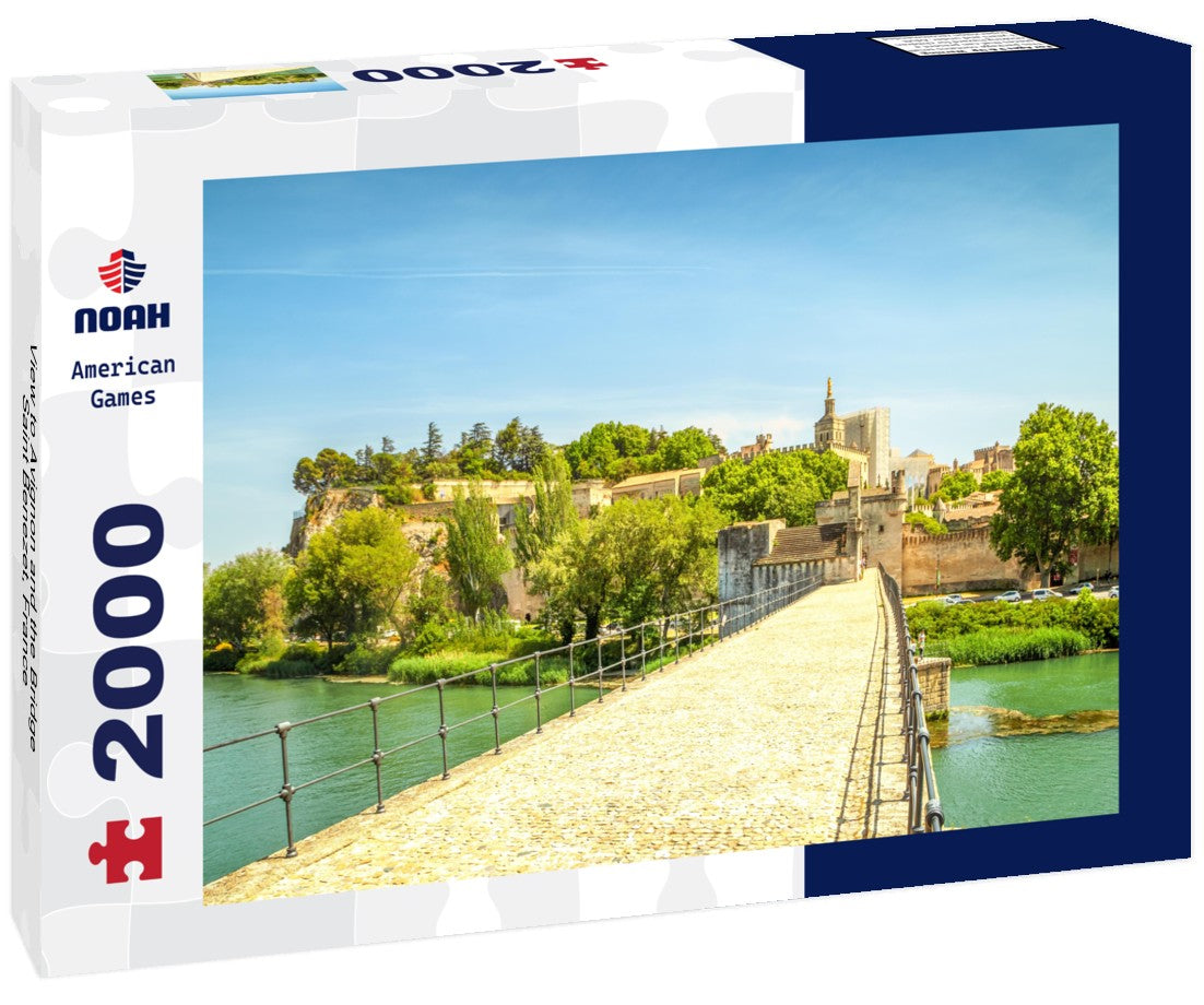 Noah Jigsaw Puzzle View to Avignon and the Bridge Saint Benezet, France 2000 pieces