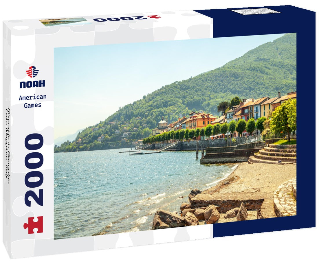Noah Jigsaw Puzzle Riverside in Cannobio, Lake Maggiore, Italy 2000 pieces