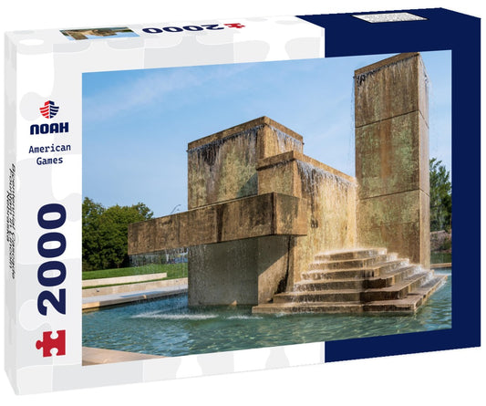 Noah Jigsaw Puzzle Bicentennial Cascade Fountain in Lincoln, Nebraska 2000 pieces