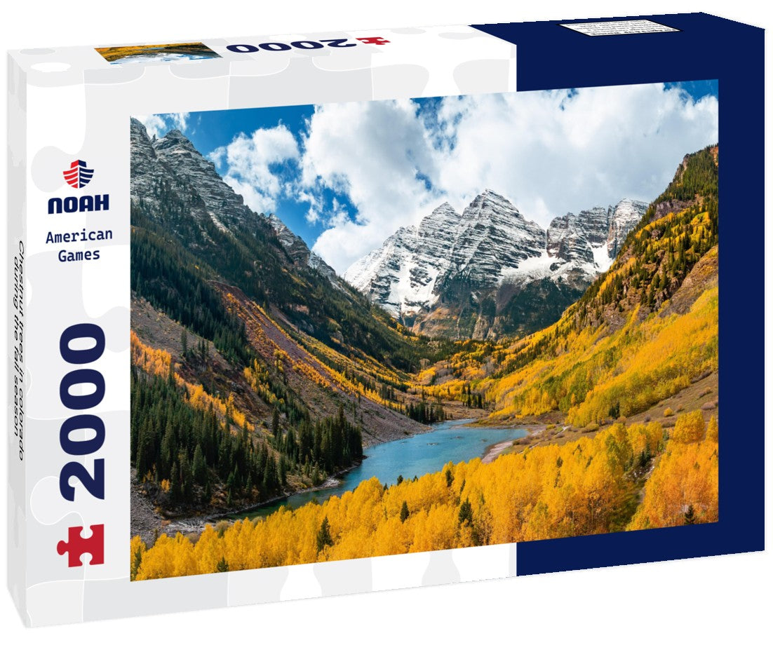 Chestnut trees in colorado during the fall season 2000pc Puzzle