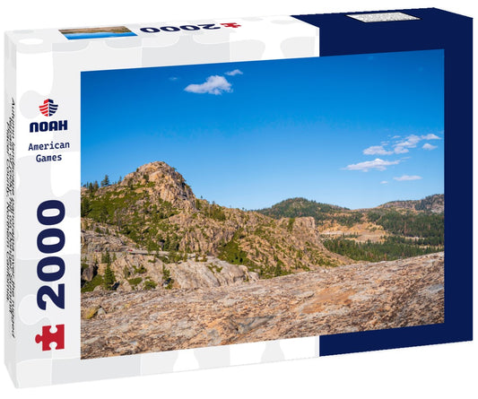 Noah Jigsaw Puzzle Autumn landscape panorama over the rugged terrain of rocky hill on Donner Summit, Placer County, Northern California. from historic US Route 40 near Lake Tahoe 2000 pieces