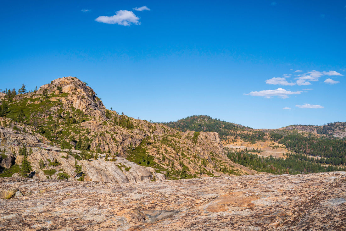 Autumn landscape over the rugged terrain of rocky hill on Donner Summit, Placer County, Northern California. from historic US Route 40 near Lake Tahoe 2000pc Puzzle