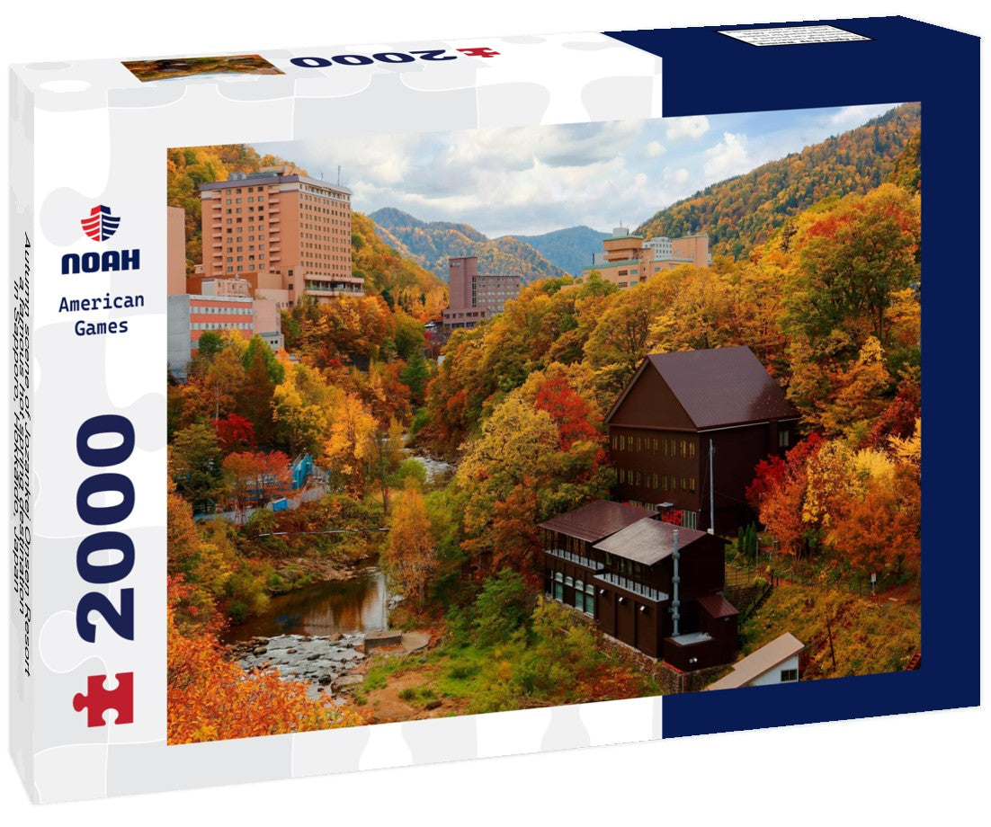 Autumn scene of Jozankei Onsen Resort, a famous hot spring destination in Sapporo, Hokkaido, Japan 2000pc Puzzle