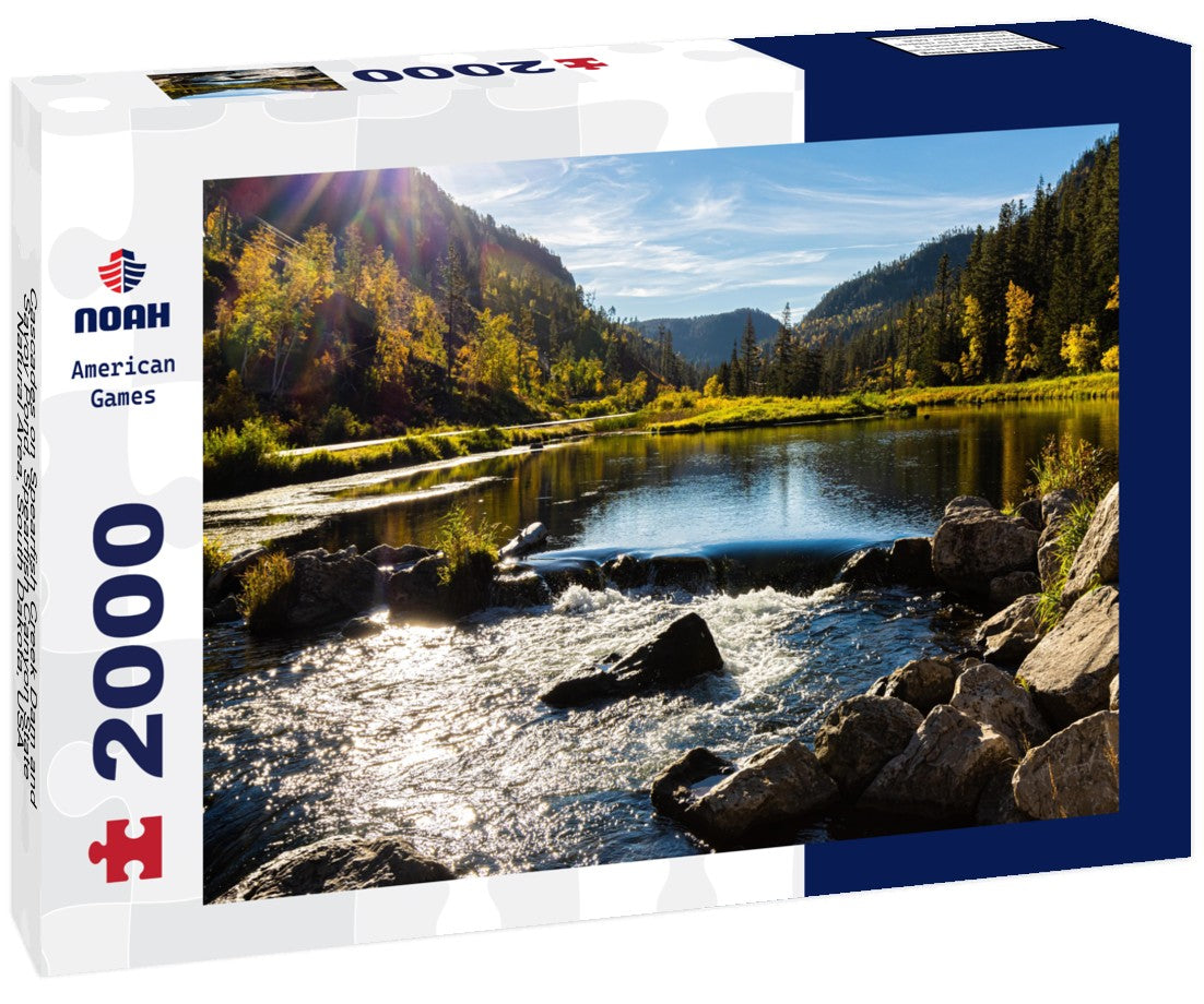 Cascades on Spearfish Creek Dam and Savoy Pond, Spearfish Canyon State Natural Area, South Dakota, USA 2000pc Puzzle