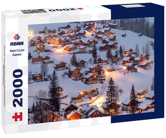 Noah Jigsaw Puzzle Winter wonderland in Grindelwald, Switzerland 2000 pieces